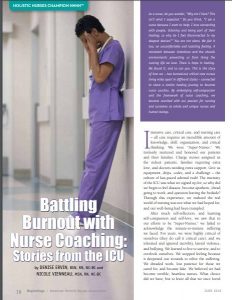 nurse coach battling burnout