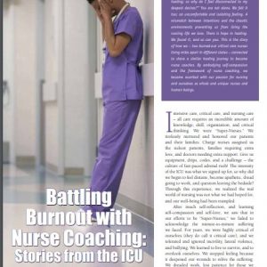 nurse coach battling burnout