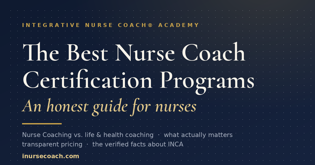 Best Nurse Coach Certification Programs: An Honest Guide