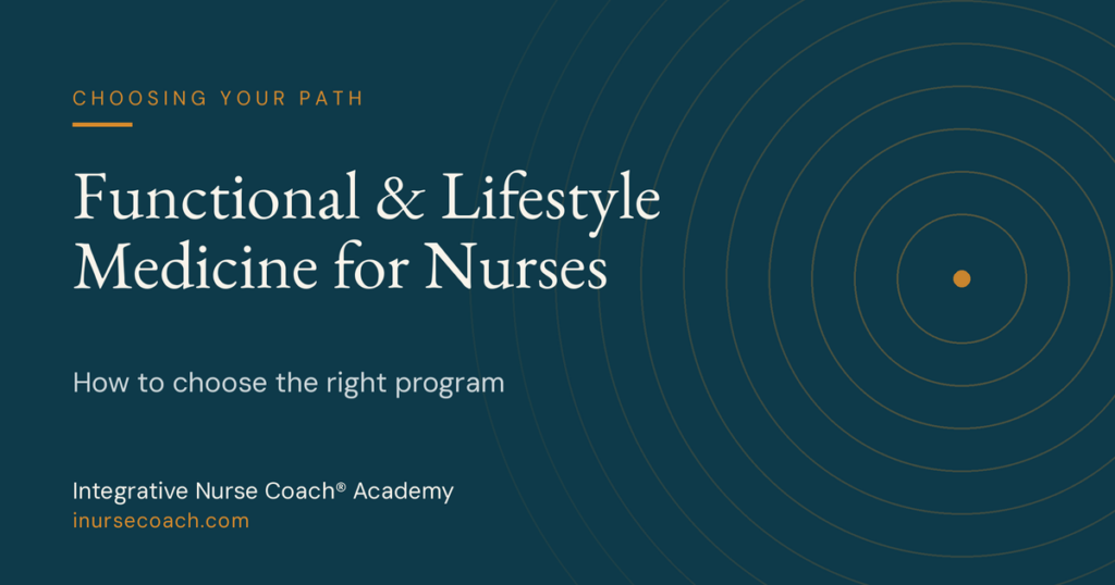 Functional Medicine Lifestyle Medicine For Nurses Guide Nurse Coaches